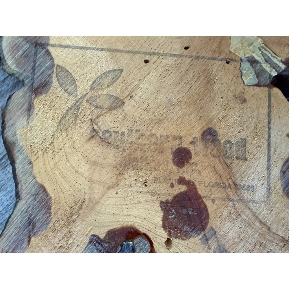 Vintage Live Edge Wood Clock Large Natural Slab Timber Wall Decor Project Repair